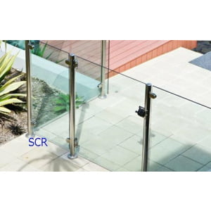 Self-Closing Glass Gate
