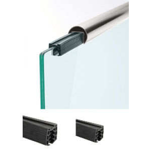 Rubber Gasket for 42.4mm-48.3mm Handrail - Glass BalustradeRubber Handrail Gasket to fit 27mm U Profile Stainless Steel Handrail