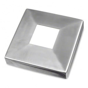 Square Post Base Cover Cap  Stainless Steel Post Cover Plate - Square Balustrade