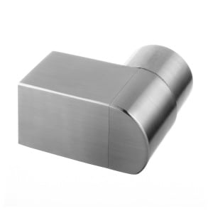 WALL FLANGE, 90°, FOR CAP RAIL, EASY GLASS