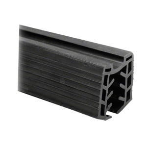 RUBBER PROFILE FOR CAP RAIL, U=24X24 MM